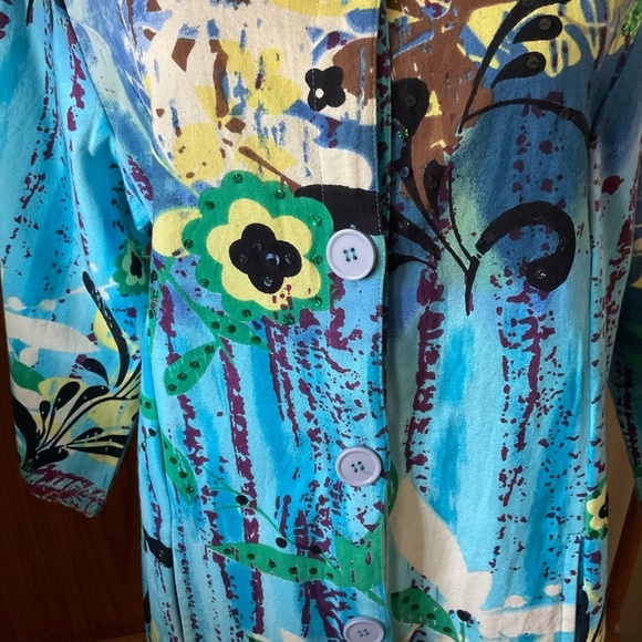 Shana K Button Down Coat, Women’s Sz L - Picture 3 of 13